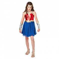 Costum Wonder Woman Deluxe pentru fete 128 cm 7-8 ani