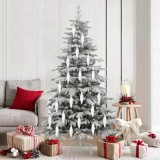 VidaXL Decorațiuni pentru Pomul de Crăciun 40 pcs Alb 42018900