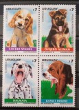 Uruguay 1999 c&acirc;ini de rasă, fauna animale serie 4v Nestampilata