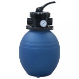 VidaXL Filtru cu nisip pentru piscină supapă 4 poziții albastru 300 mm