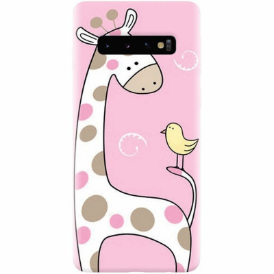Husa silicon pentru Samsung Galaxy S10, Cute Giraffe foto