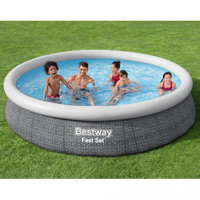 Bestway Set de piscina rotunda, 366x76 cm GartenMobel Dekor