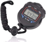 Cronometru digital sportiv, multifunctional, cu afisaj LCD, negru, 7.2 cm