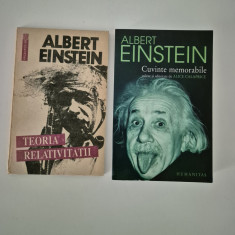 Albert Einstein Cuvinte memorabile / Teoria relativitatii doua volume