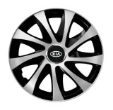 Cumpara ieftin Set 4 capace roti Drift exrta Gri-Negru R16 pentru gama auto Kia
