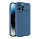 Husa antisoc compatibila apple iphone 15 pro, premium anti-skid lens, albastru