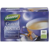 Ceai Dennree Noapte Buna 20 plicuri, Bio, Plante Aromatice, Relaxare, Somn Odihnitor