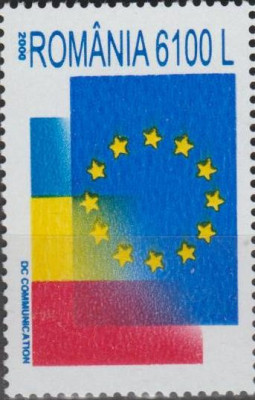 Romania 2000 ROMANIA in Uniunea Europeana -serie1 timbru LP1501 MNH** foto