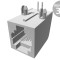 Conector RJ11 soclu THT pentru PCB