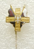 u288 POLONIA INSIGNA MILITARA COMEMORATIVA 1905 1945 17mm STARE FOARTE FRUMOASA