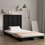 Tablie de pat pentru perete, negru, 81x3x91,5 cm lemn masiv pin GartenMobel Dekor, vidaXL