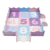 Puzzle tip covoras, 30 x 30 cm, 25 piese, imprimeu numere
