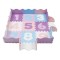 Puzzle tip covoras, 30 x 30 cm, 25 piese, imprimeu numere