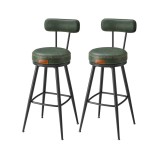 Cumpara ieftin Set 2 scaune de bar Vasagle Verde 56x56x101.5 cm