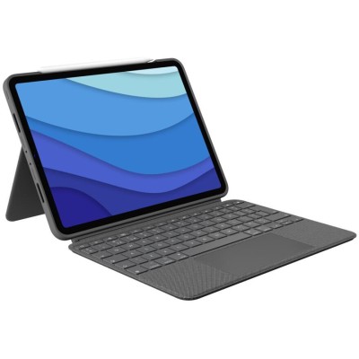 Logitech Combo Touch for iPad Pro 11-inch (1st, 2nd, 3rd and 4th gen) - Grey - UK foto