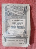 Cuvant Introductiv Istorie Nationala M. Kogalniceanu - Leon Alcalay 1909, Carte Veche