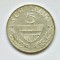 AUSTRIA 5 SCHILLING 1962 ARGINT XF