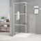 vidaXL Paravan de duș walk-in, alb, 80x195 cm, sticlă ESG transparentă 152120