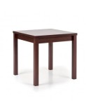 Masa living extensibila HM Gracjan, PAL Laminat, cant ABS, 80-160x80x76 cm, 6 persoane, nuc