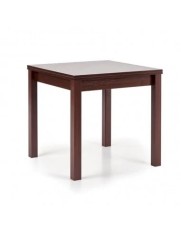 Masa living extensibila HM Gracjan, PAL Laminat, cant ABS, 80-160x80x76 cm, 6 persoane, nuc