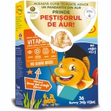 Pestisori gumati cu Omega 3 si aroma de lamai si portocale, 36 jeleuri, Moller&#039;s