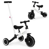 Cumpara ieftin Triciclu cu trei roți cu m&acirc;ner de &icirc;mpins 2 &icirc;n 1