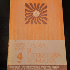 Limba si literatura romana, Nr. 4/1990 - Revista trimestriala pentru elevi