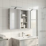 vidaXL Set dulap baie cu raft 3 pcs 110 x 10,5 x 60,5 cm Lemn compozit 3403723