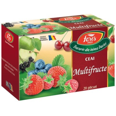 Ceai Multifructe 20 plicuri Fares foto