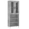 Dulap inalt, gri beton, 69,5x34x180, lemn compozit