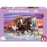 Puzzle 200 piese, Cai salbatici, Schimdt