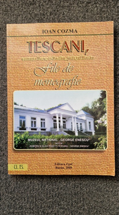 TESCANI, FILE DE MONOGRAFIE - Ioan Cozma