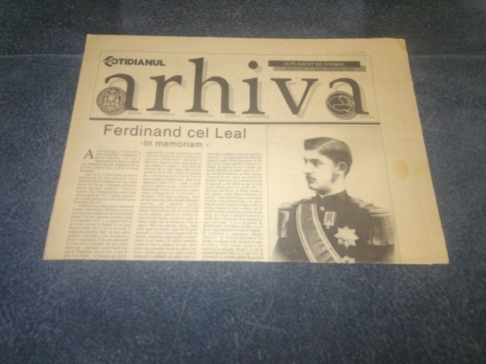 ZIARUL ARHIVA SUPLIMENT COTIDIANUL 26 IUNIE 1992