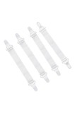 Cumpara ieftin Set cleme pentru fixare cearceaf/husa mesei de calcat, cu elastic, 2buc/set, Alb