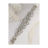 Cumpara ieftin Cordon Rochie, Model cu Strasuri,270x6cm, Bej - 28914