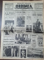 Ziarul Ordinea nr.2155/1939 foto