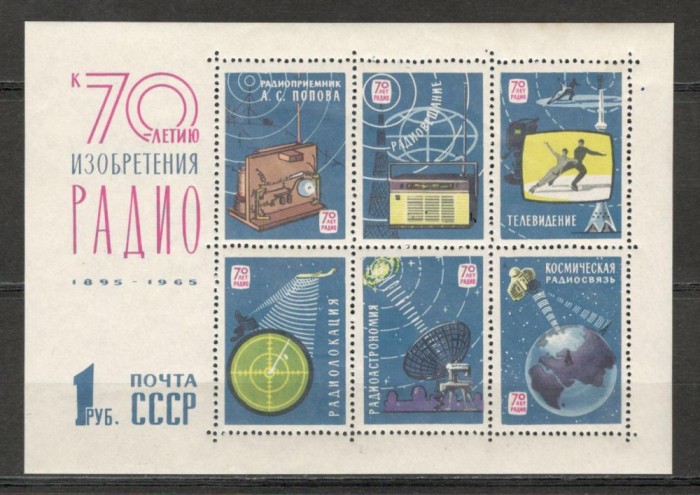 U.R.S.S.1965 70 ani Radioul-Bl. MU.251