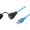 Cablu adaptor USB A la USB A 2m IP67 USB 2.0