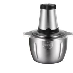 Tocator electric multifunctional 3 L din inoz, cu 4 lame, pentru carne, legume, fructe si gheata