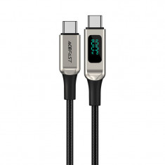 Cablu Acefast USB Tip C - USB Tip C 2m, 100W (20V / 5A) Argintiu (C6-03 Argintiu) C6-03-C-C SILVER
