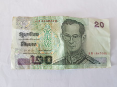 Tailanda 20 Baht 2003-noua foto