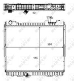 NRF 58484 Radiator, racire motor