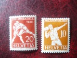 Serie mica Elvetia 1932 Pro Juventute , Sport 2 valori sarniera