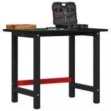 vidaXL Banc lucru maro &icirc;nchis 100x60x81,5 cm lemn masiv stejar