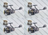 SET 4 Mulinete Crap si Feeder PRO FL Cast Force CF7000 10Rulmenti 2 TAMBURI METALICI, Baitrunner, Diamant Alb