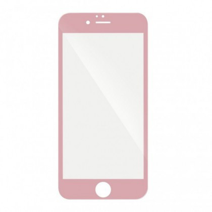 Folie Protectie Ecran iPhone 6 / 6S (4,7inch ) Tempered Glass 3D FullGlue Pro+ Roz