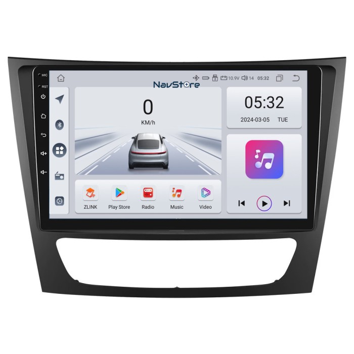 Navigatie Android Dedicata Mercedes Benz E-Class W211 (2002 - 2010), 9Inch, 4Gb Ram, 64Gb Stocare, Bluetooth, WiFi, Carplay