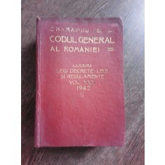 CODUL GENERAL AL ROMANIEI VOL. XXX 1942 - II -