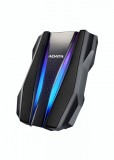 HDD ADATA EXTERN 2.5&quot; USB 3.2 Gen1 2TB HD770G, iluminare RGB, Black &quot;AHD770G-2TU32G1-CBK&quot; (timbru verde 0.8 lei)