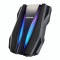HDD ADATA EXTERN 2.5&quot; USB 3.2 Gen1 2TB HD770G, iluminare RGB, Black &quot;AHD770G-2TU32G1-CBK&quot; (timbru verde 0.8 lei)